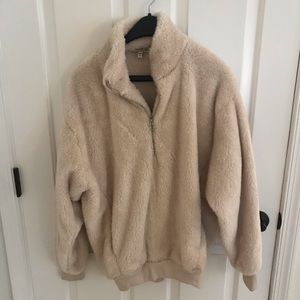 Fuzzy express one eleven half zip pullover